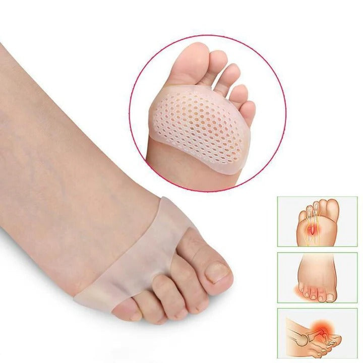 Almohadillas de gel cómodas para los dedos del pie, paquete de 2