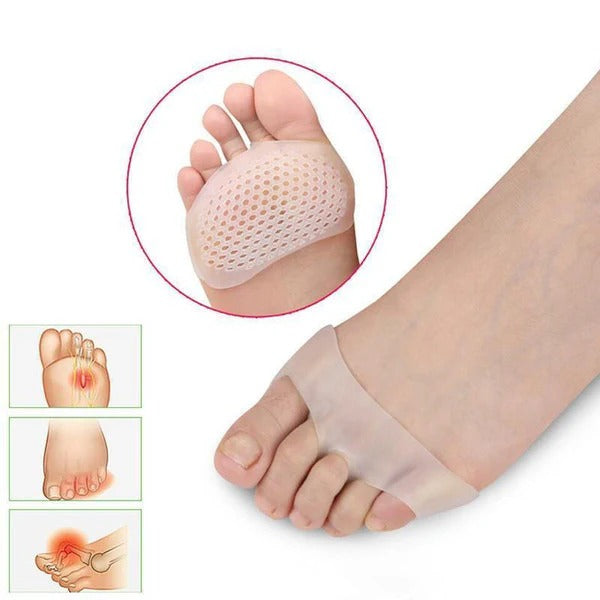 Almohadillas de gel cómodas para los dedos del pie, paquete de 2