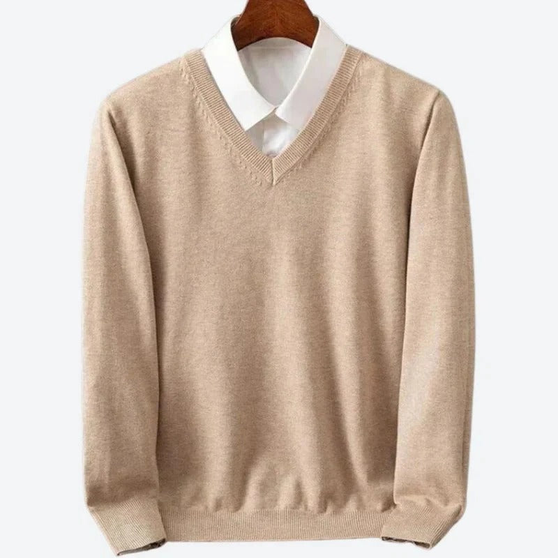 Soft Crew Neck Cashmere Sweater for Men - Ortekor