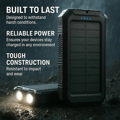 Batería Cargador Solar Compacta para Exteriores de 30000 mAh