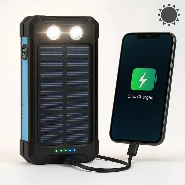 Batería Cargador Solar Compacta para Exteriores de 30000 mAh