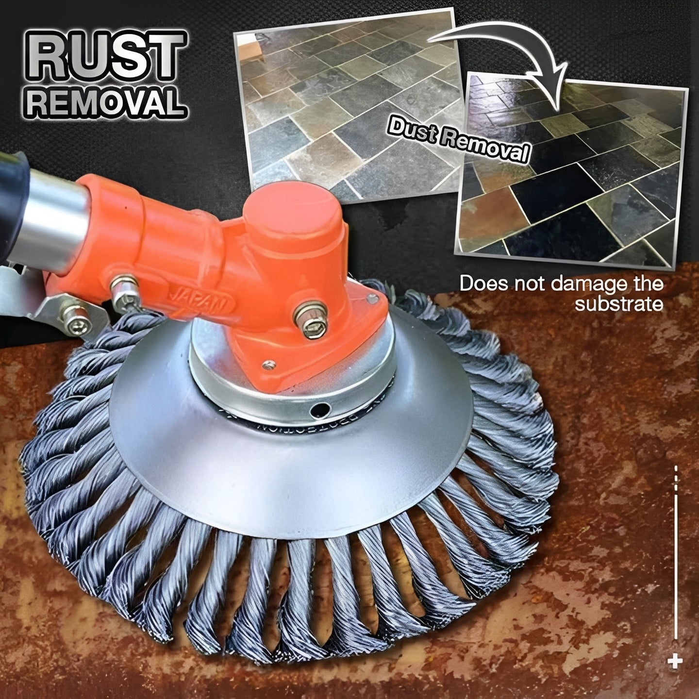 Cuchilla de metal duradero para desbrozadora de césped
