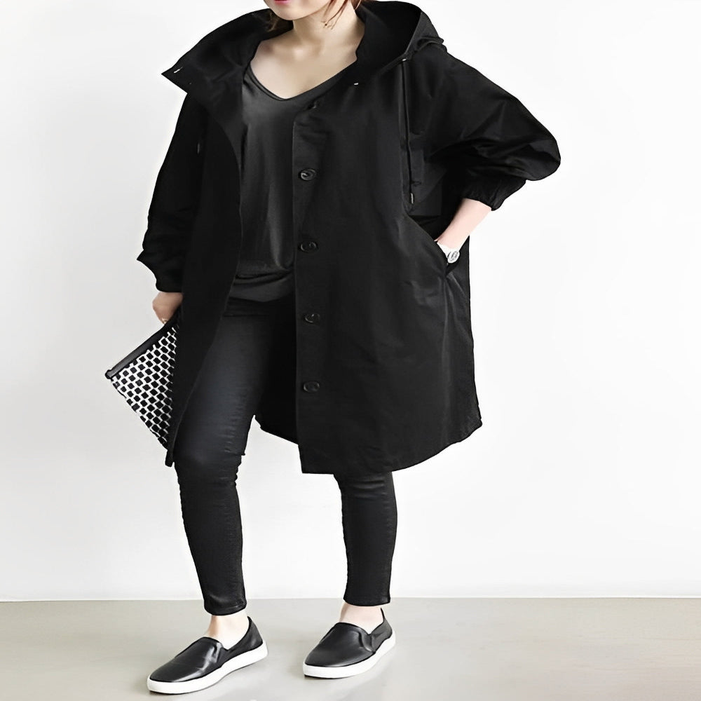 Parka clásica impermeable para mujer