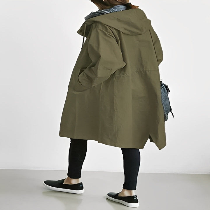 Parka clásica impermeable para mujer