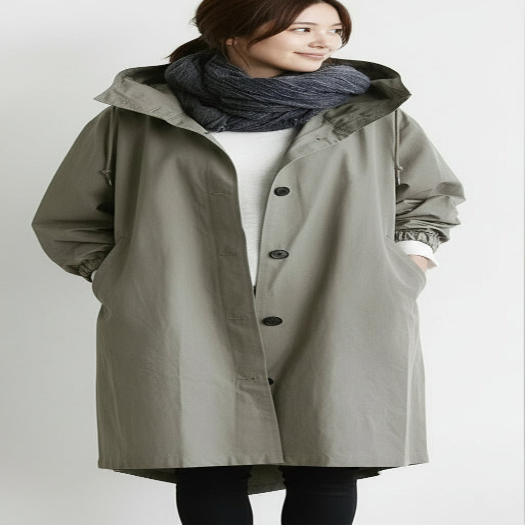 Parka clásica impermeable para mujer