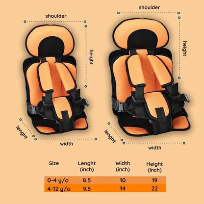 Asiento elevador de coche para niños con arnés de seguridad