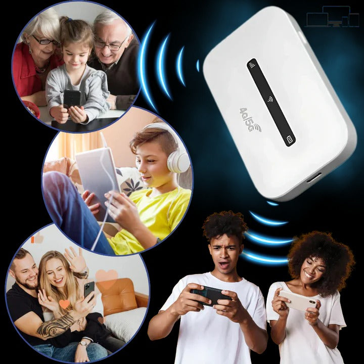 Punto de acceso Wi-Fi móvil compacto con 4G LTE