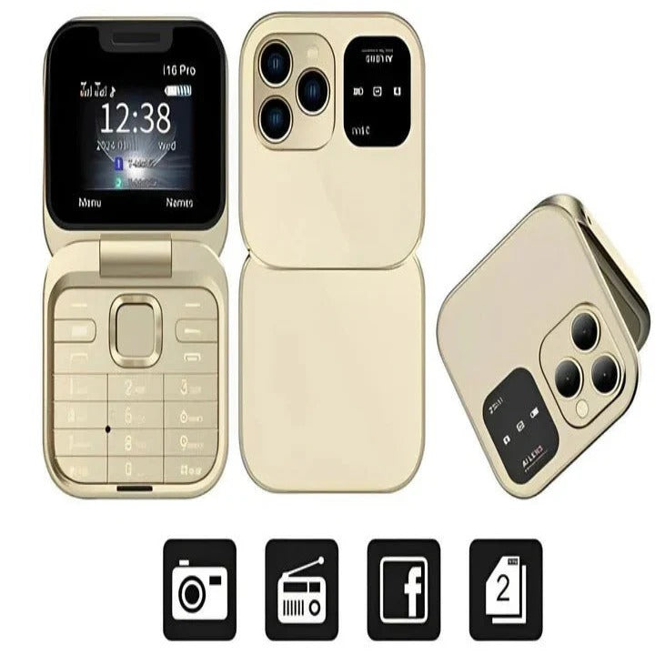 Teléfono móvil compacto Bluetooth de doble SIM