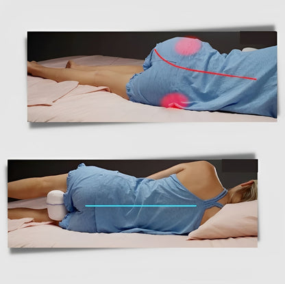 Almohada de rodilla anatómica para el apoyo y la comodidad de quienes duermen de lado