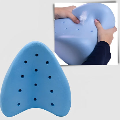 Almohada de rodilla anatómica para el apoyo y la comodidad de quienes duermen de lado