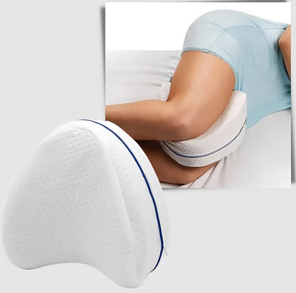 Almohada de rodilla anatómica para el apoyo y la comodidad de quienes duermen de lado