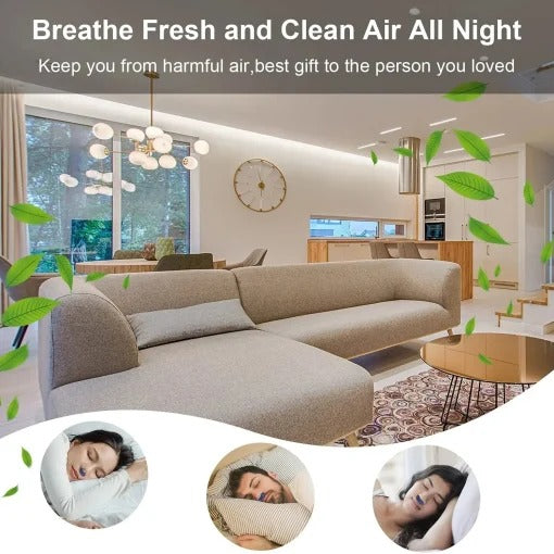 Purificador de aire nocturno inalámbrico con alimentación portátil
