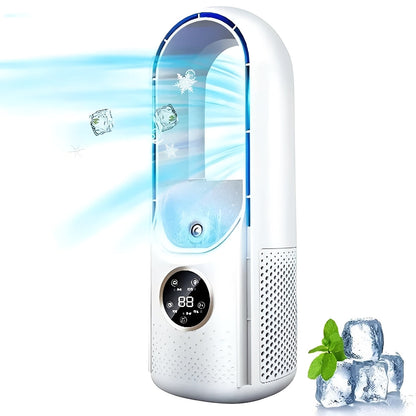 Enfriador de aire evaporativo compacto sin aspas