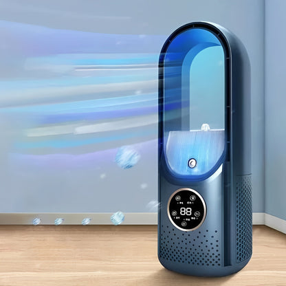 Enfriador de aire evaporativo compacto sin aspas