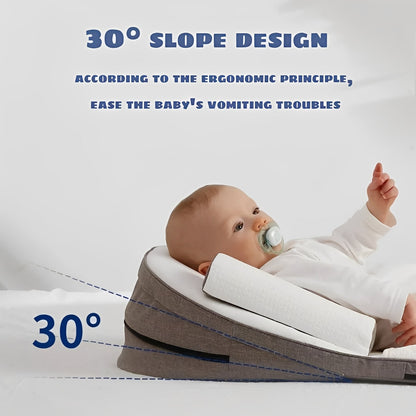 Almohada de soporte para bebés con funda extraíble