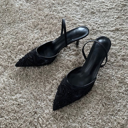 Elegantes sandalias destalonadas para mujer