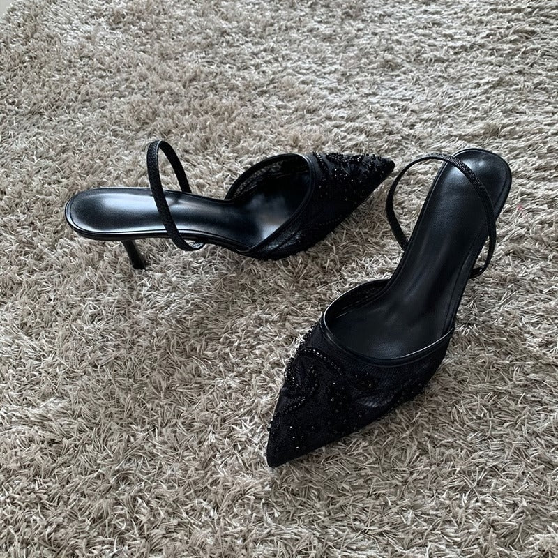 Elegantes sandalias destalonadas para mujer