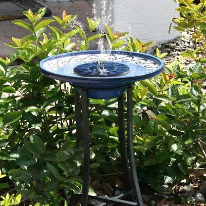 Fuente de agua solar para estanques y pájaros al aire libre