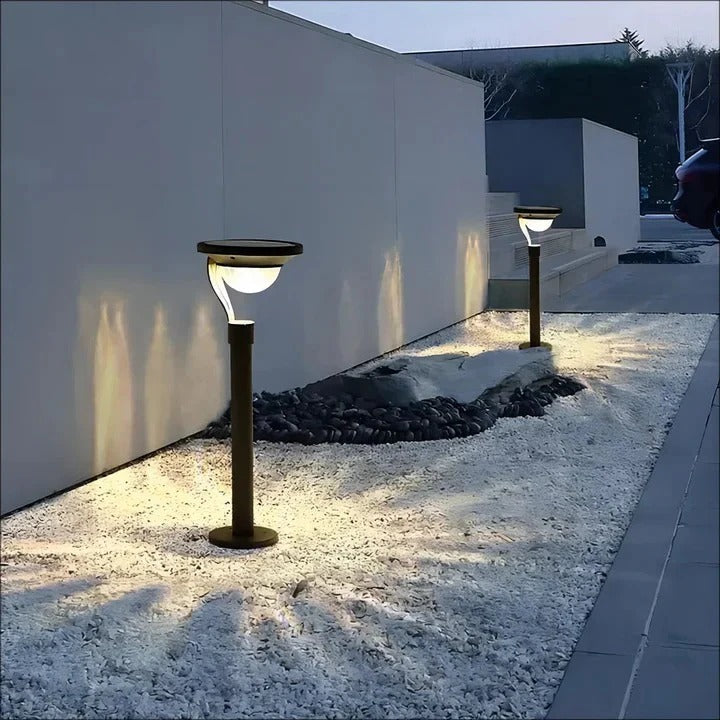 Luz solar para caminos de jardín