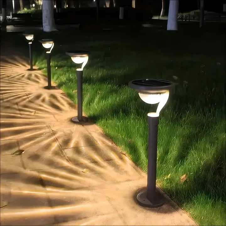 Luz solar para caminos de jardín