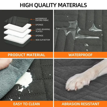 Extensor de asiento de coche para mascotas con base antideslizante y fondo resistente