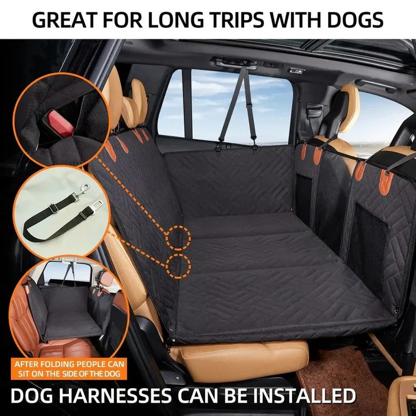 Extensor de asiento de coche para mascotas con base antideslizante y fondo resistente