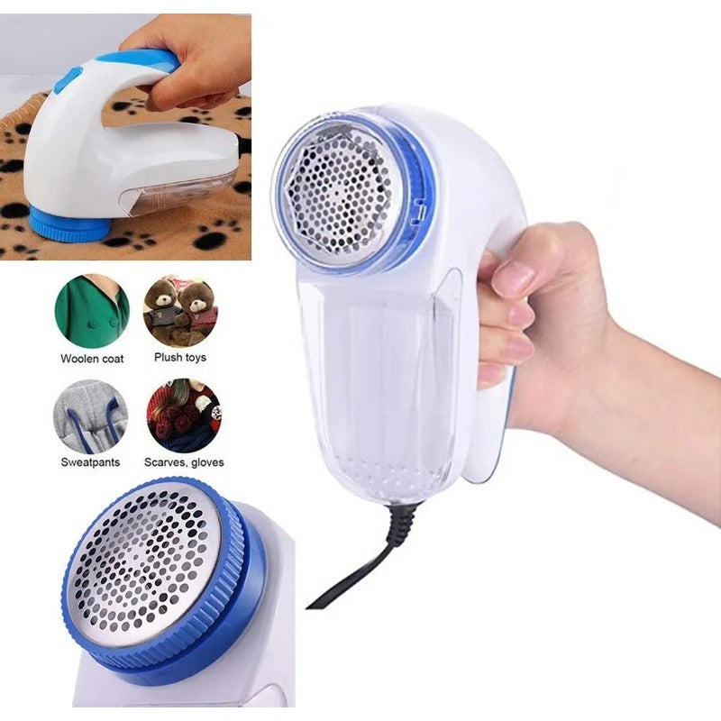 Quitapelusas eléctrico con filtro de malla y cuchillas giratorias