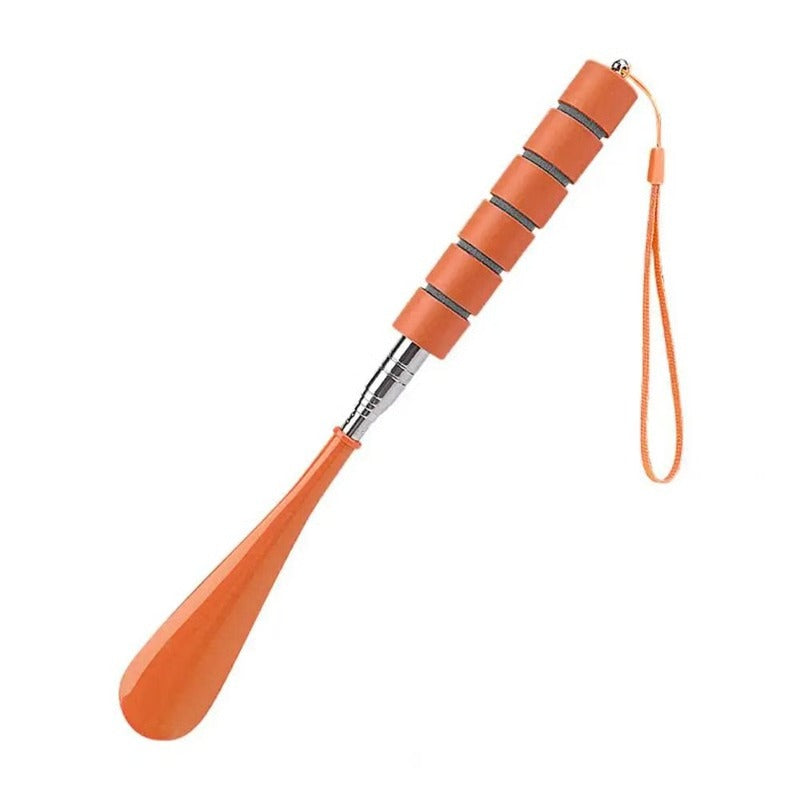 Calzador de acero inoxidable de mango largo con agarre antideslizante