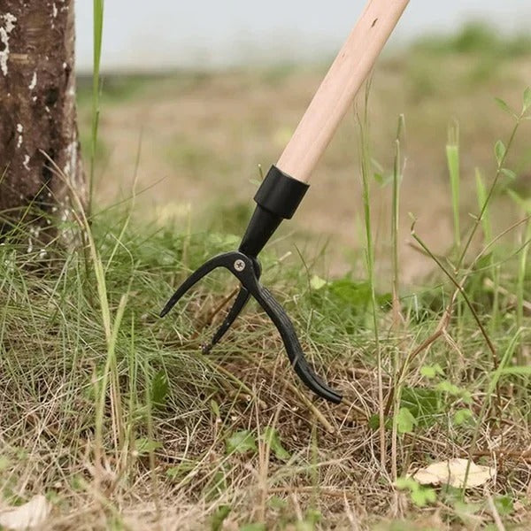 Desmalezador de jardín ergonómico con agarre de 4 garras