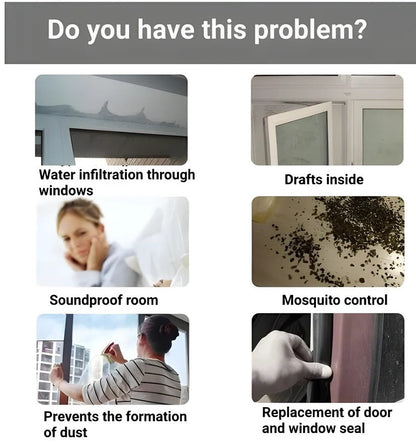 Tira de sellado para puertas cortavientos para interior y exterior
