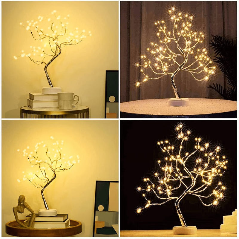 Lámpara de Mesa de Madera Acogedora con Luz LED Blanca Suave