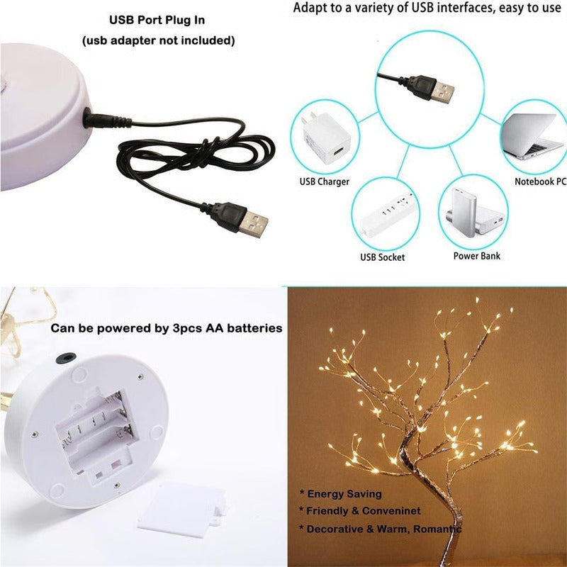 Lámpara de Mesa de Madera Acogedora con Luz LED Blanca Suave