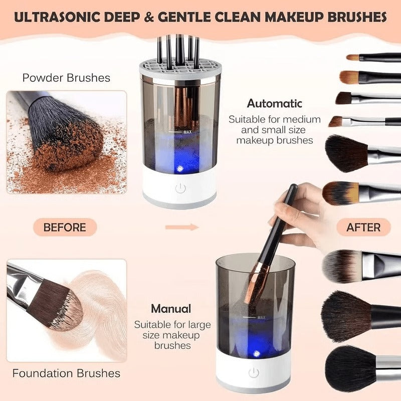 Limpiador fácil de brochas de maquillaje con herramienta de limpieza avanzada