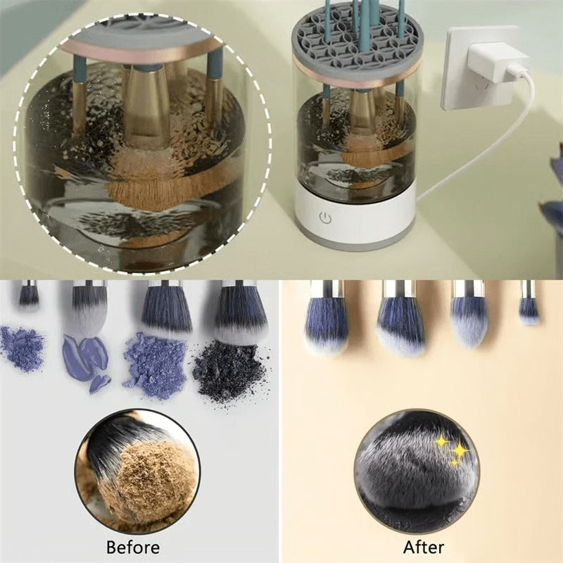 Limpiador fácil de brochas de maquillaje con herramienta de limpieza avanzada