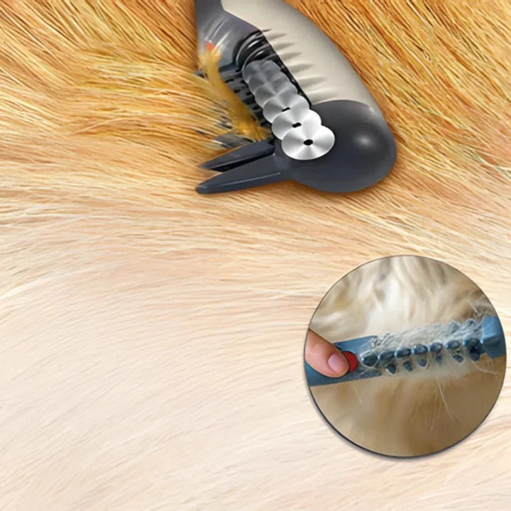 Herramienta de cepillado fácil para desenredar el pelo de mascotas