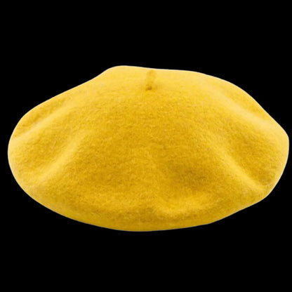 Gorro de boina de lana suave para mujeres y niñas