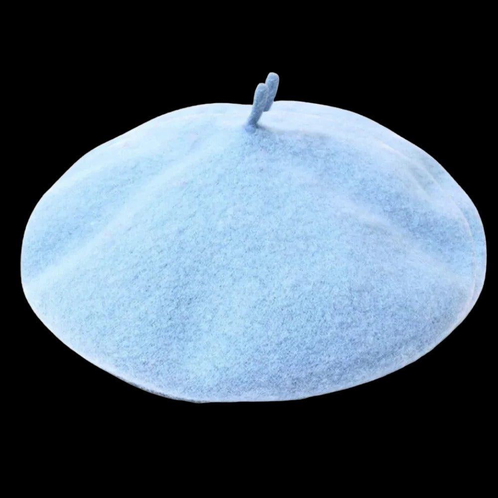 Gorro de boina de lana suave para mujeres y niñas