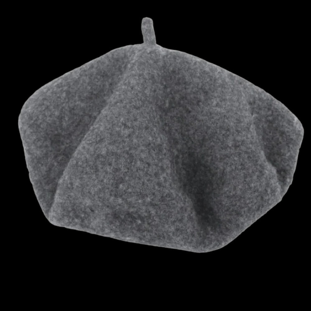 Gorro de boina de lana suave para mujeres y niñas