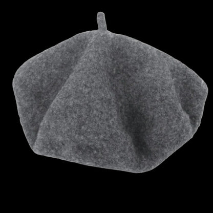 Gorro de boina de lana suave para mujeres y niñas