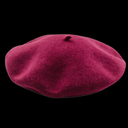 Gorro de boina de lana suave para mujeres y niñas