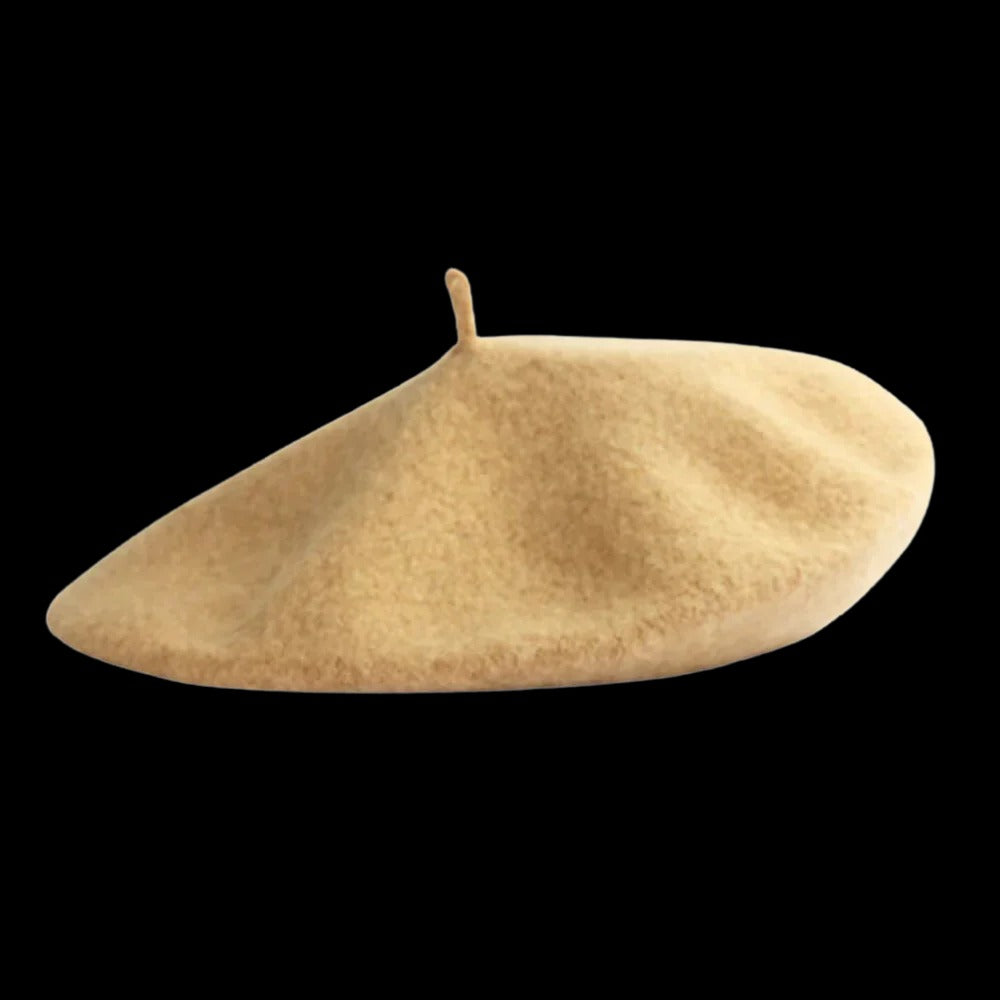 Gorro de boina de lana suave para mujeres y niñas