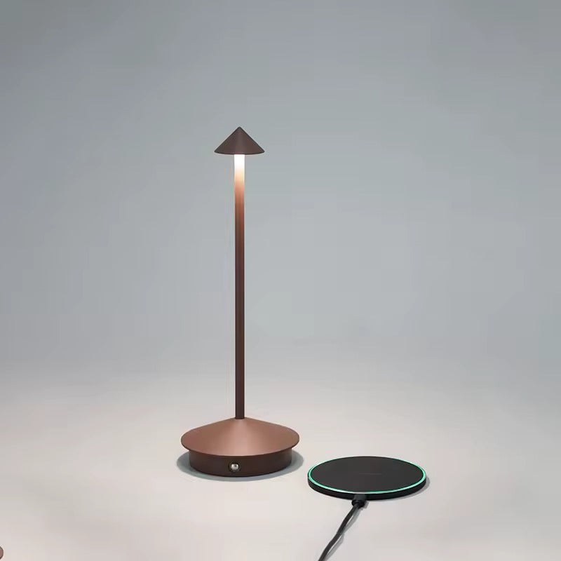 Lámpara de mesa LED portátil con control táctil recargable por USB