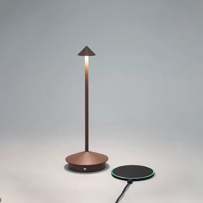 Lámpara de mesa LED portátil con control táctil recargable por USB