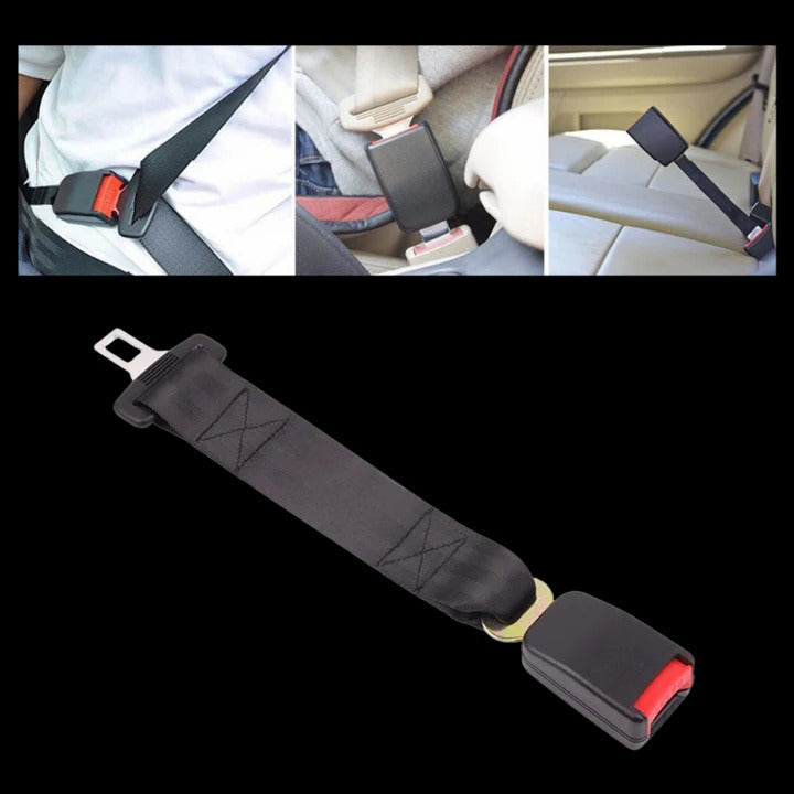 Extensor de cinturón de seguridad resistente con clip metálico
