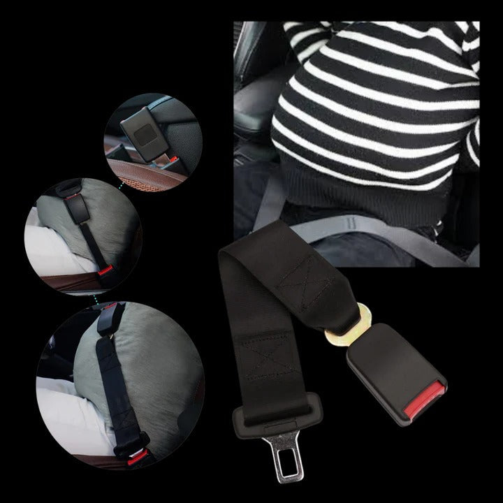 Extensor de cinturón de seguridad resistente con clip metálico