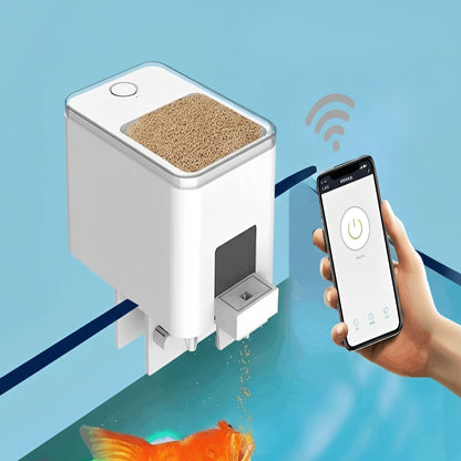 Dispensador automático de comida para peces con temporizador para acuarios