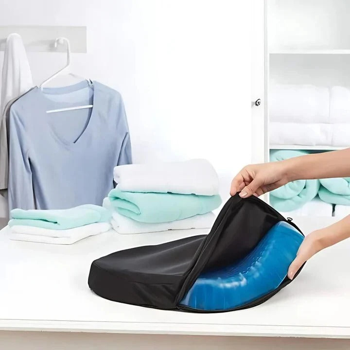 Almohadilla de gel cómoda para el asiento para soporte lumbar