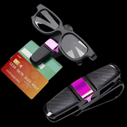 Soporte para gafas de sol con clip para parasol de coche