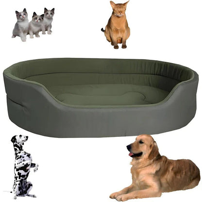 Cama ecológica para perros hecha con materiales reutilizables