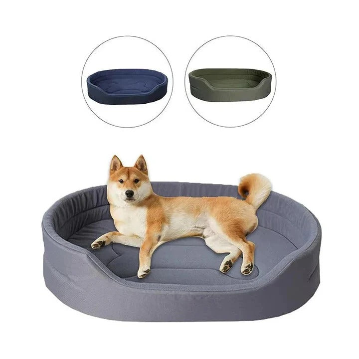 Cama ecológica para perros hecha con materiales reutilizables